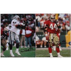 Lot of (2) Tom Rathman Signed 8x10 Photos (PA LOA)