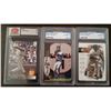 Image 1 : (3) Barry Bonds Greaded Baseball Cards