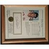 Image 1 : Bobby Doerr "Hall Of Fame Member" Authentic Autograph With States in a Frame
