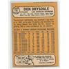Image 2 : 1968 Topps Don Drysdale Card #145