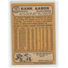 Image 2 : 1968 Topps Hank Aaron Card #110