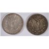 Image 2 : 1880 &  1902-O MORGAN SILVER DOLLARS BOTH XF