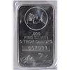 Image 1 : A FIVE OUNCE SILVERTOWNE .999 SILVER BAR,  A GREAT  SIZE  FOR A GIFT