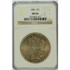 Image 1 : 1886 MORGAN SILVER DOLLAR, NGC MS-64  NICE COLOR!