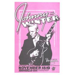 Johnny Winter Armadillo World HQ Concert Poster