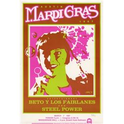 Austin Mardi Gras 1987 Poster