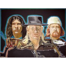 Johnny Winter Trio Giclee by Jim Franklin