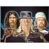 Image 1 : Johnny Winter Trio Giclee by Jim Franklin