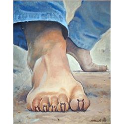 Dillo Toes Giclee by Jim Franklin for Little Feat