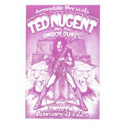 Ted Nugent Armadillo World Headquarters Poster
