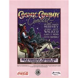 Cosmic Cowboy Concert Poster Micael Priest