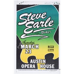 Steve Earle & The Dukes Poster by Sam Yeates