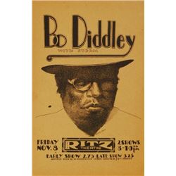 Bo Diddly Austin Concert Poster by Jim Franklin