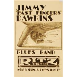 Jimmy "Fast Fingers" Dawkins Poster Jim Franklin