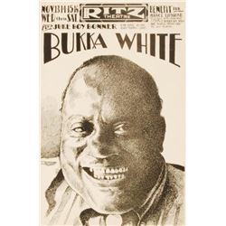 Bukka White Concert Poster by Jim Frankiln