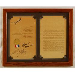 Texas State HR 49 Recognizing Z.Z. Top Autograped