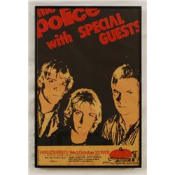 The Police 1979 Austin Texas Concert Poster
