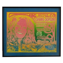 Janis Joplin San Antonio Texas Concert Handbill