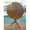 Image 1 : A GEORGE III COUNTRY OAK TRIPOD TABLE, circular tilt top, baluster column, diameter 97cm  £150-20...