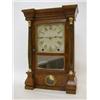 Image 1 : A MAHOGANY MANTEL CLOCK, c.1890, architectural case, Roman dial, bell strike, height 40cm, (pendu...