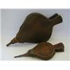 Image 1 : A PAIR OF LATE GEORGIAN BELLOWS, elm and iron, and another pair, oak and brass (2)  £30-50...
