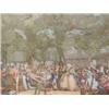 Image 1 : HAMPDEN HART, P, 'La Promenade Publique', after Debucourt, coloured stipple print, signed in penc...