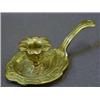 Image 1 : AN ART NOUVEAU BRASS CHAMBER CANDLESTICK, seperate bobeche, marked 'Depose No.53', length 20cm  £...