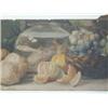 Image 1 : DUDLEY, A, still life study of fruit and goldfish, watercolour, signed and dated (96)  lower left...