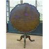 Image 1 : A BATH EDGE MAHOGANY SUPPER TABLE, c.1890, circular tilt-top, Georgian baluster pedestal and trip...