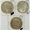 Image 1 : 1926, 1926-S, 1926-D PEACE SILVER DOLLARS NICE CIRC