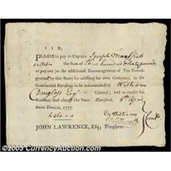 Oliver Ellsworth - Signed PaynoteOliver Ellsworth was a Revolutionary War patriot who later served a