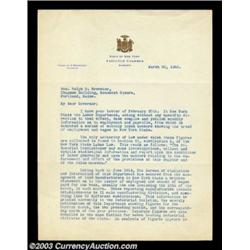 Franklin D. Roosevelt - Typed Letter SignedA three page letter written during Roosevelt's tenure as