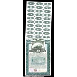 United States Reduction and Refining Company - $1,000 Gold BondSigned as Treasurer by Spencer Penros