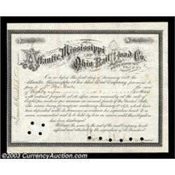 Atlantic, Mississippi & Ohio Rail Road Company (Virginia)A nice early bond from this Southern railro