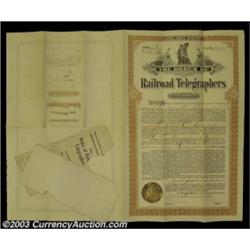 The Order of Railroad Telegraphers Certificate of MembershipAlthough not a stock or bond, this certi