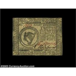 Continental Currency November 29, 1775 $8 About New. Tightly margined but well signed and new save f