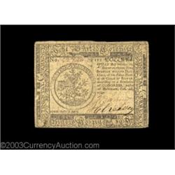Continental Currency February 26, 1777 $5 Choice Very Fine. A lovely example for the grade. Well mar