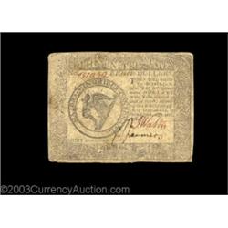 Continental Currency September 26, 1778 $8 Very Fine. Well margined and well signed.  Important noti