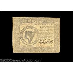 Continental Currency September 26, 1778 $8 Very Fine. Problem free.  Important notice: Heritage usua
