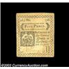 Image 1 : Connecticut October 11, 1777 5d About New. The much scarcer variety, printed on white paper. Uncance