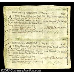 Maryland Continental Loan Office Bill of Exchange May 11, 1781 Choice New. Listed as US-95 in Anders