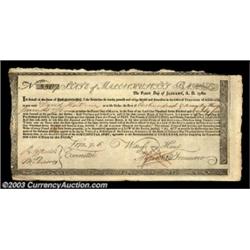 Massachusetts Commodity Bond. Listed in Anderson as MA-22, this one is in extraordinary condition, w