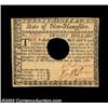 Image 1 : New Hampshire April 29, 1780 $20 Choice New. Canceled with the normal quarter-size hole cancel which