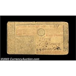 New Jersey April 8, 1762 L3 Fine. There are a few minor edge splits on this well-signed note.  Impor