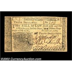 New Jersey December 31, 1763 12s Very Choice New. Beautifully bright and far better margined that wh