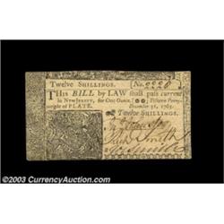 New Jersey December 31, 1763 12s Choice New. Closely margined, as is virtually always the case for t