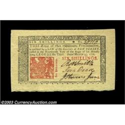 New Jersey March 25, 1776 6s Superb Gem New. Jumbo margins all the way around, deep original embossi