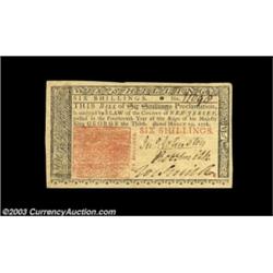 New Jersey March 25, 1776 6s Gem New. Broad, even margins, three strong signatures and tons of eye a