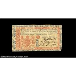 New Jersey March 25, 1776 L3 Very Choice New. This lovely tricolor Jersey note comes extremely close