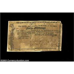 City and County of Albany June 22, 1775. Two low grade examples of this rare issue which is listed b